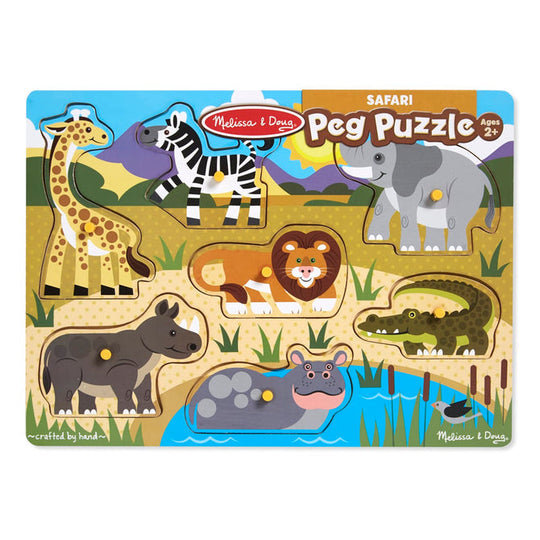 Melissa & Doug Safari Peg Puzzle