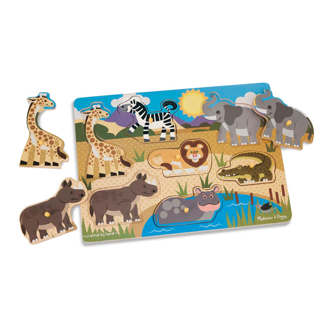 Melissa & Doug Safari Peg Puzzle