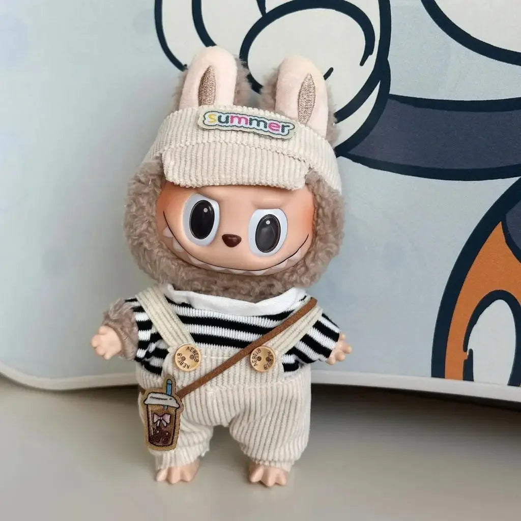 Labubu 4 Piece Overall Outfit Set