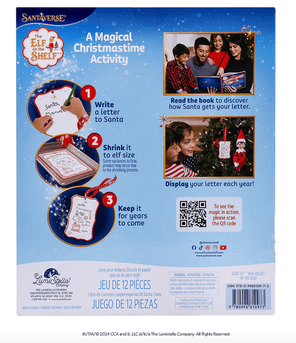 Elf on the Shelf Scout Elf Express Letters to Santa Mini Activity Kit