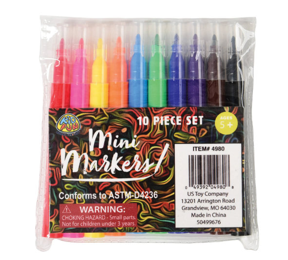 10 Pack of Mini Markers
