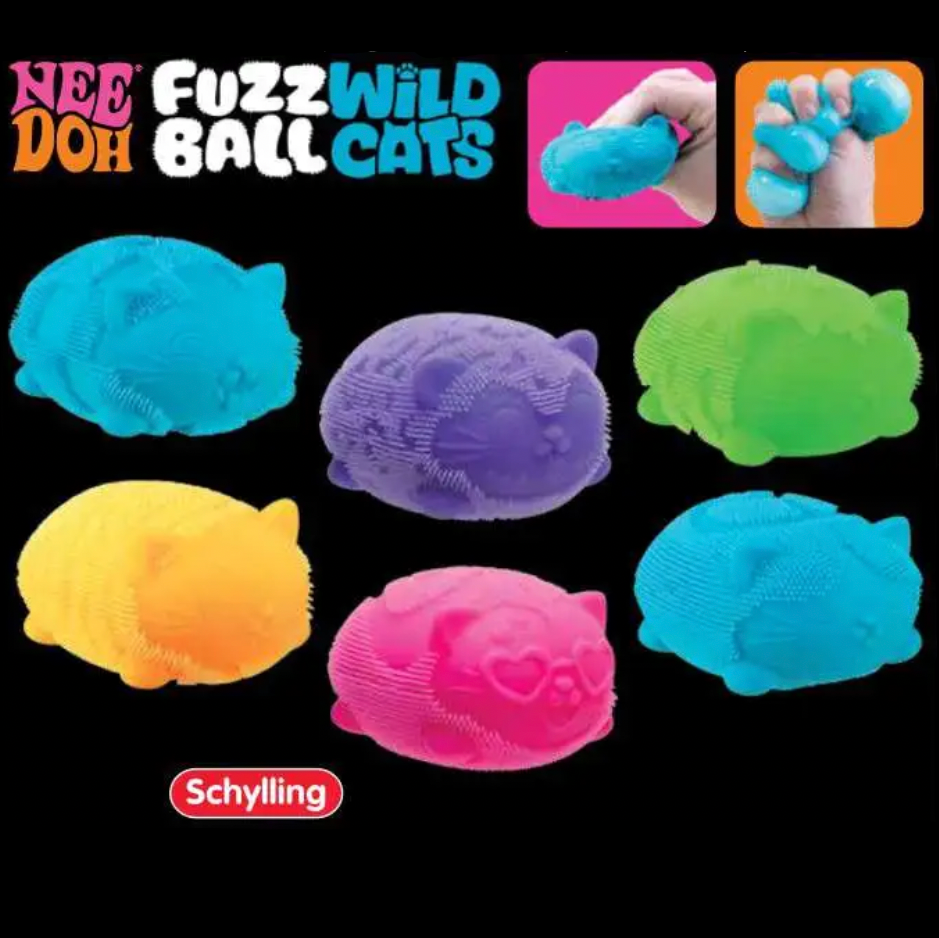 PRE ORDER (ARRIVES ON OR BEFORE FEBRUARY 15TH): Wild Cats Fuzz Balll NeeDoh