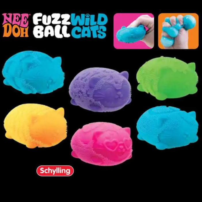 PRE ORDER (ARRIVES ON OR BEFORE FEBRUARY 15TH): Wild Cats Fuzz Balll NeeDoh