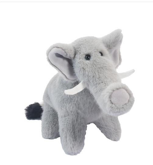 Douglas Dave Elephant Plush Toy 6-Inch Soft Stuffed Animal