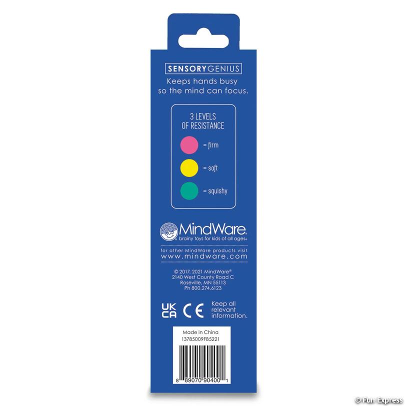 Fun Express Sensory Genius Stress Balls Lightweight Tactile Fidget Toy