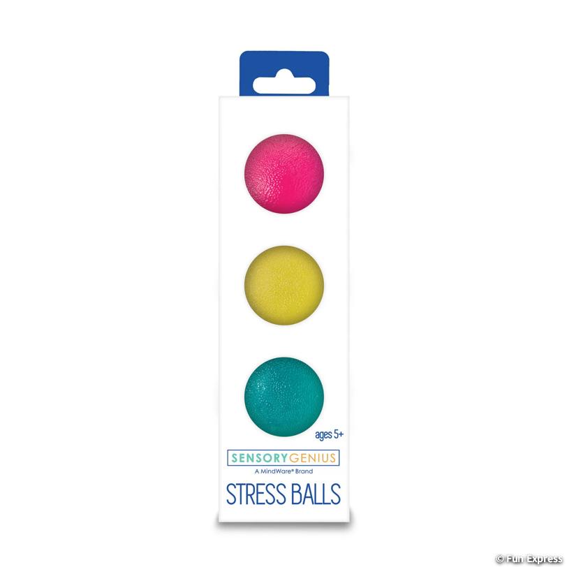 Fun Express Sensory Genius Stress Balls Lightweight Tactile Fidget Toy