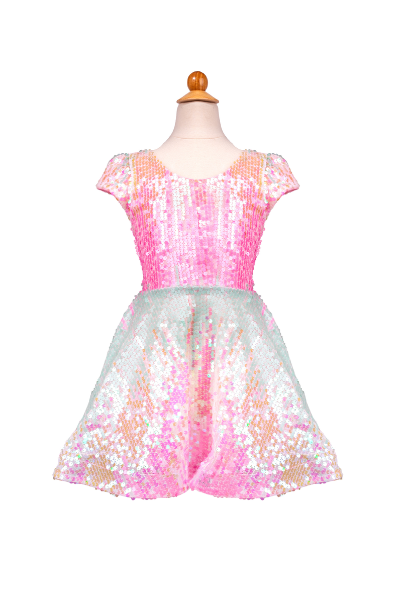 Sorbet Swirl Skater Dress, Size 3-4