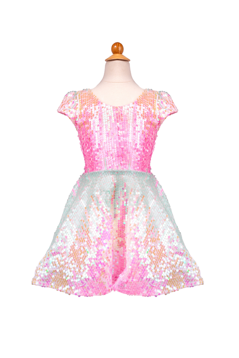 Sorbet Swirl Skater Dress, Size 3-4