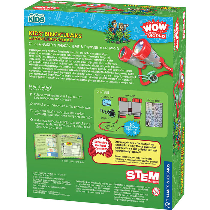 Wow in the World: Kids' Binoculars & Nature Explorer Kit