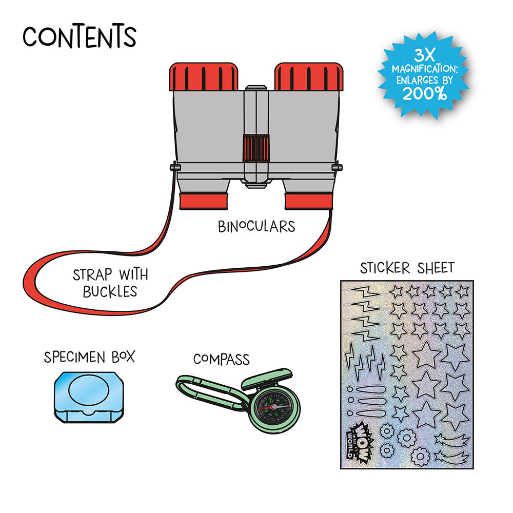 Wow in the World: Kids' Binoculars & Nature Explorer Kit