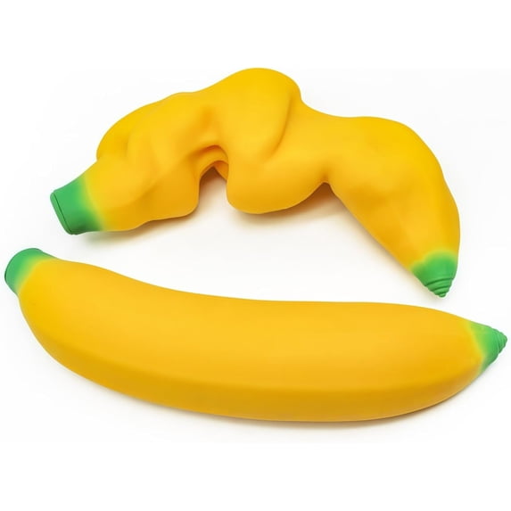 MOOSHIES Banana Slow Rise Soft Fruit Squeeze Stress Toy