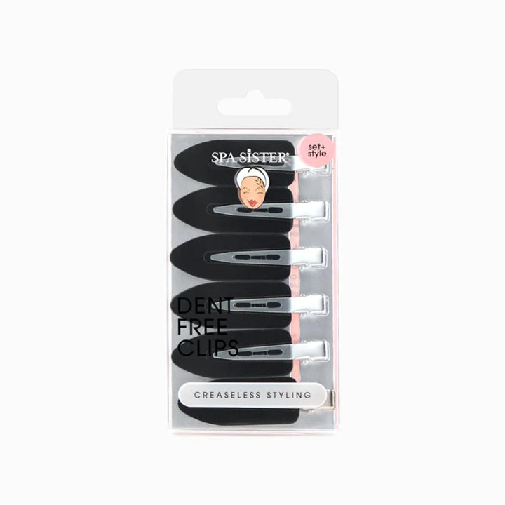 Spa Sister Dent Free Clips 6ct - Black