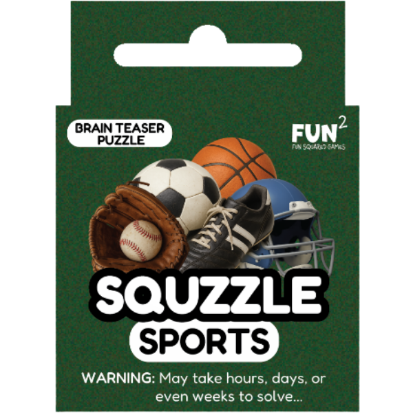 Fun Squared Games Sports Squzzle Tile Brain Teaser Puzzle