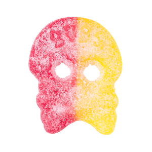 Bubs Godis Cool Red and Yellow Skull Swedish Candy