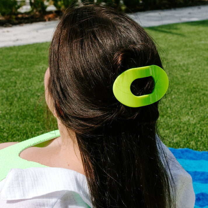 Medium Teleties Flat Oval Clip Summer Brights