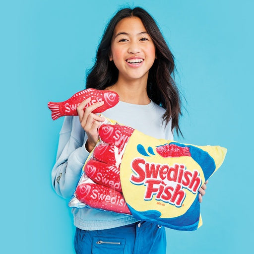 Iscream Swedish Fish Packaging Fleece Decorative Pillow Plush Toy