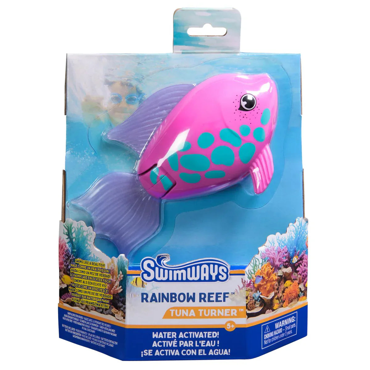 SwimWays Rainbow Reef Water-Activated Swimming Pool Fish Dive Toy