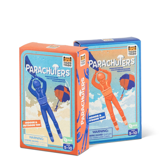 Tiger Tribe Parachuters Eco-Friendly Bioplastic Toy for Active Kids