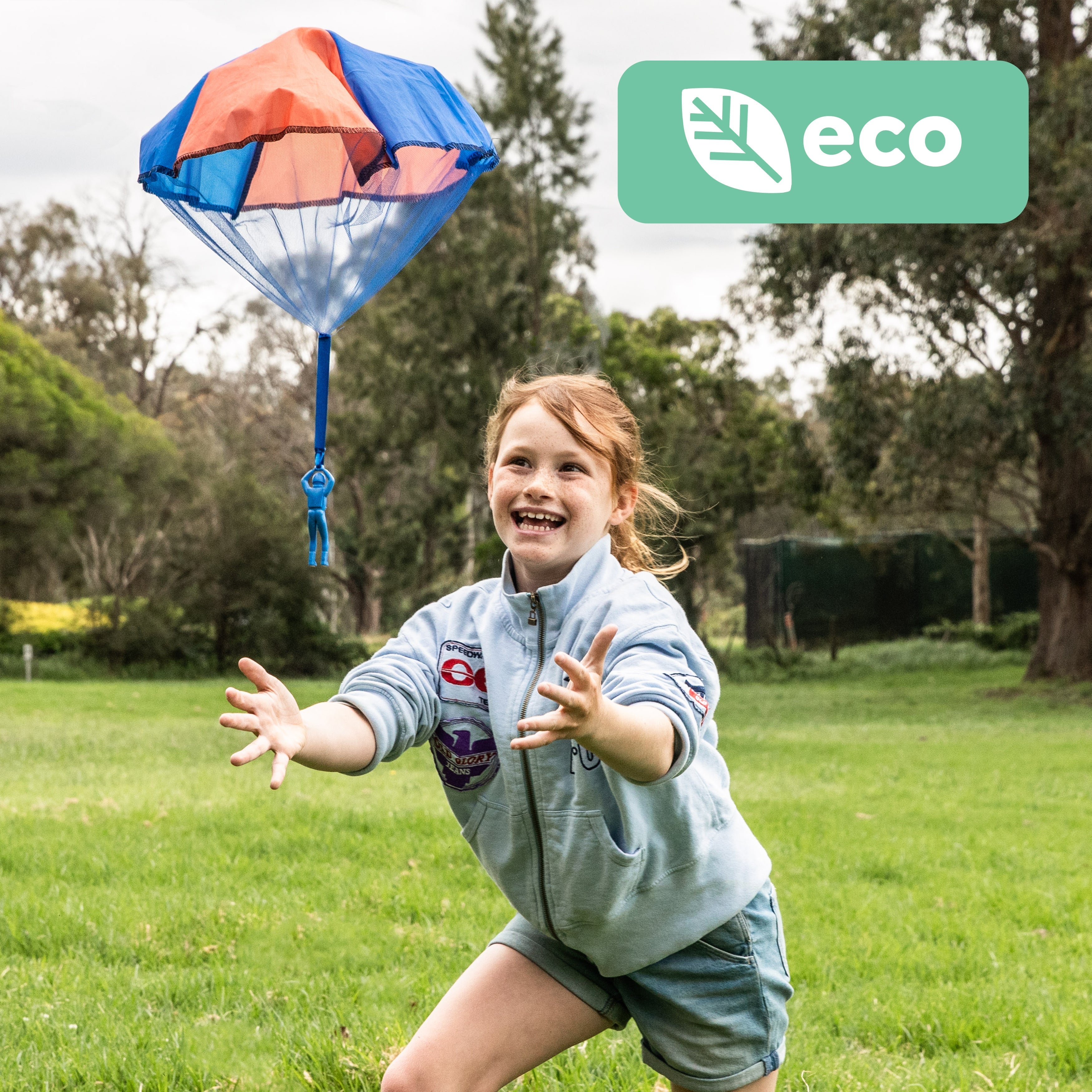 Tiger Tribe Parachuters Eco-Friendly Bioplastic Toy for Active Kids