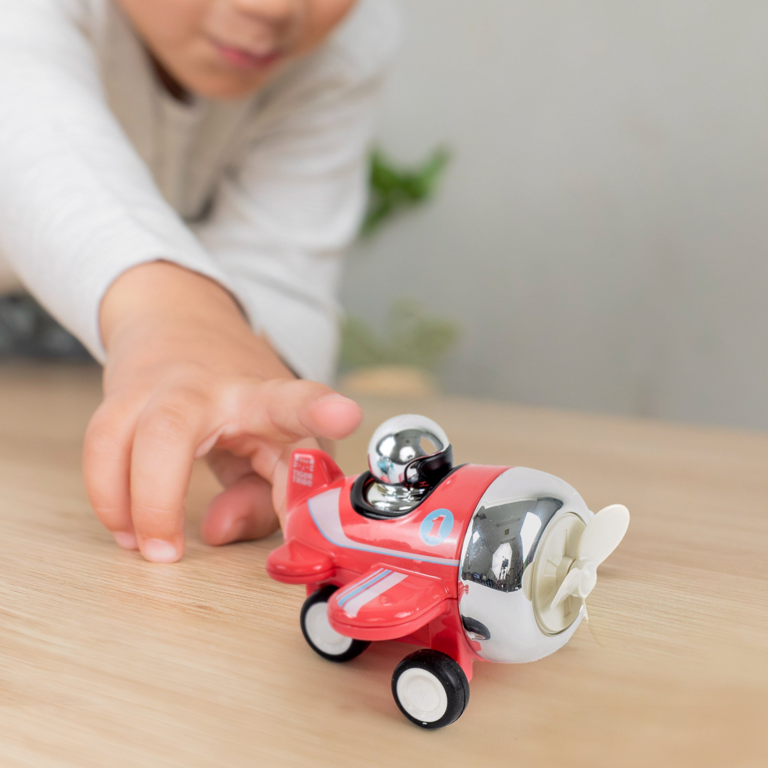 Tiger Tribe Presto Planes Swoop Red Press-Down Toy