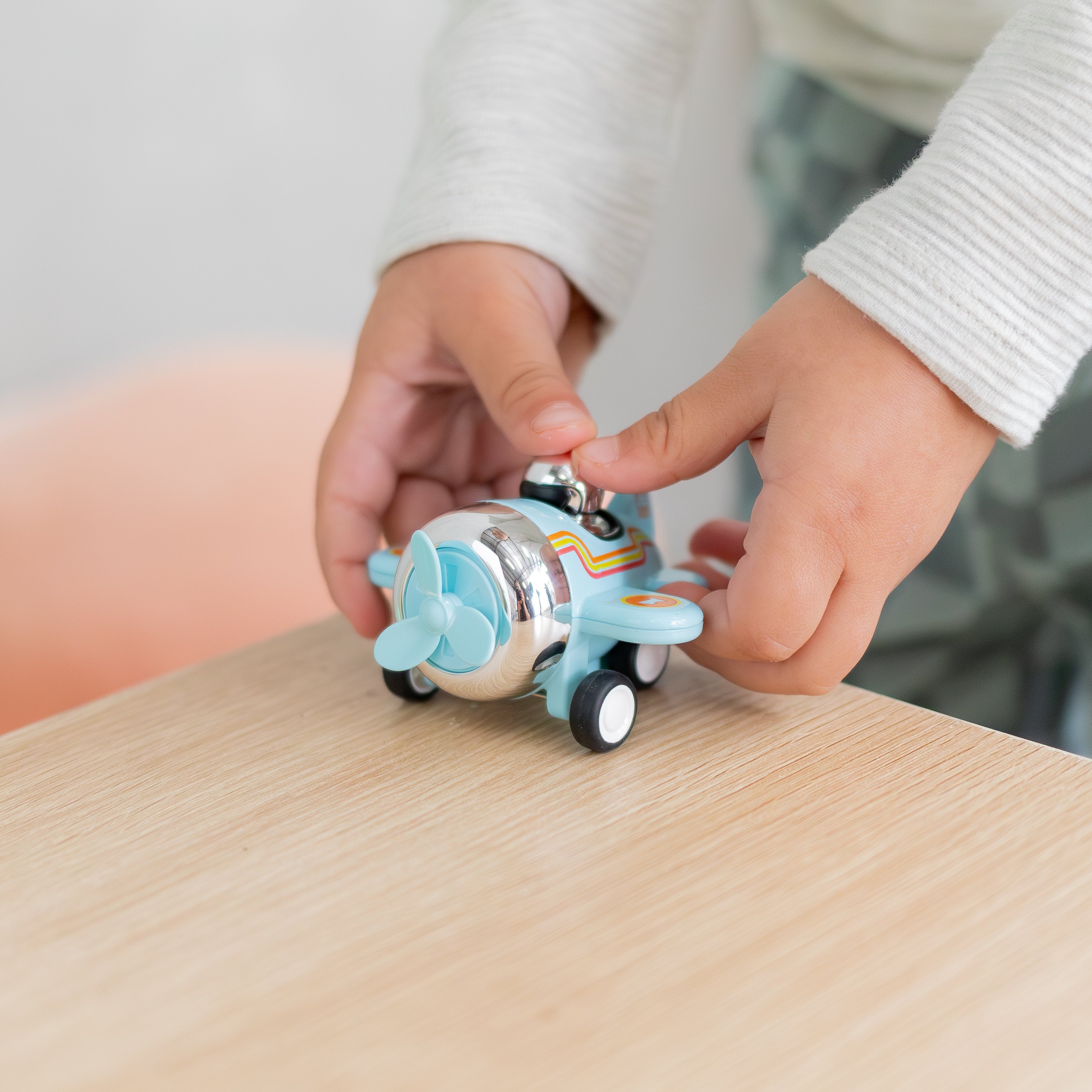 Tiger Tribe Presto Planes Lofty Retro Toy Racing Plane Blue