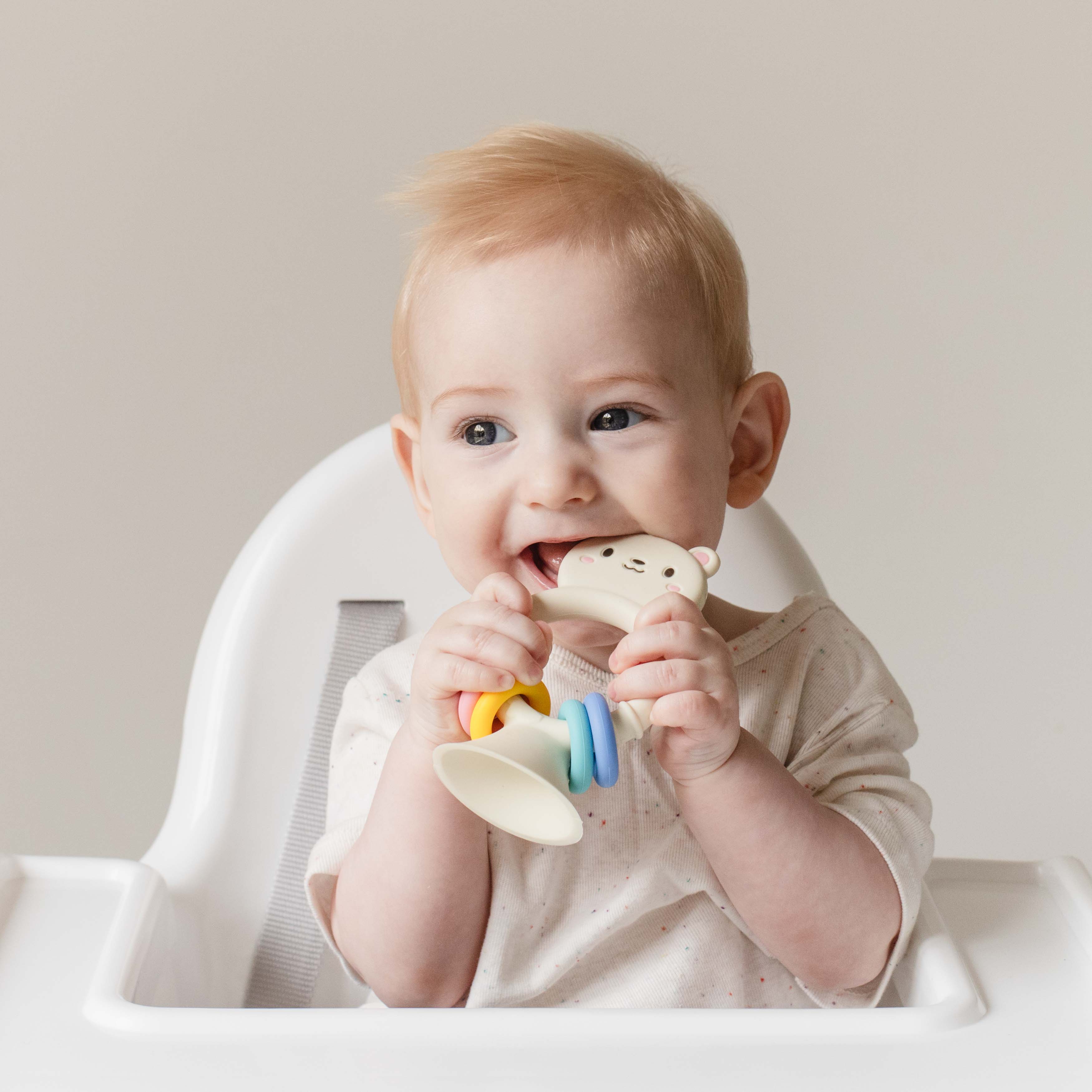 Tiger Tribe High Chair Buddy Silicone Bear Sensory Toy