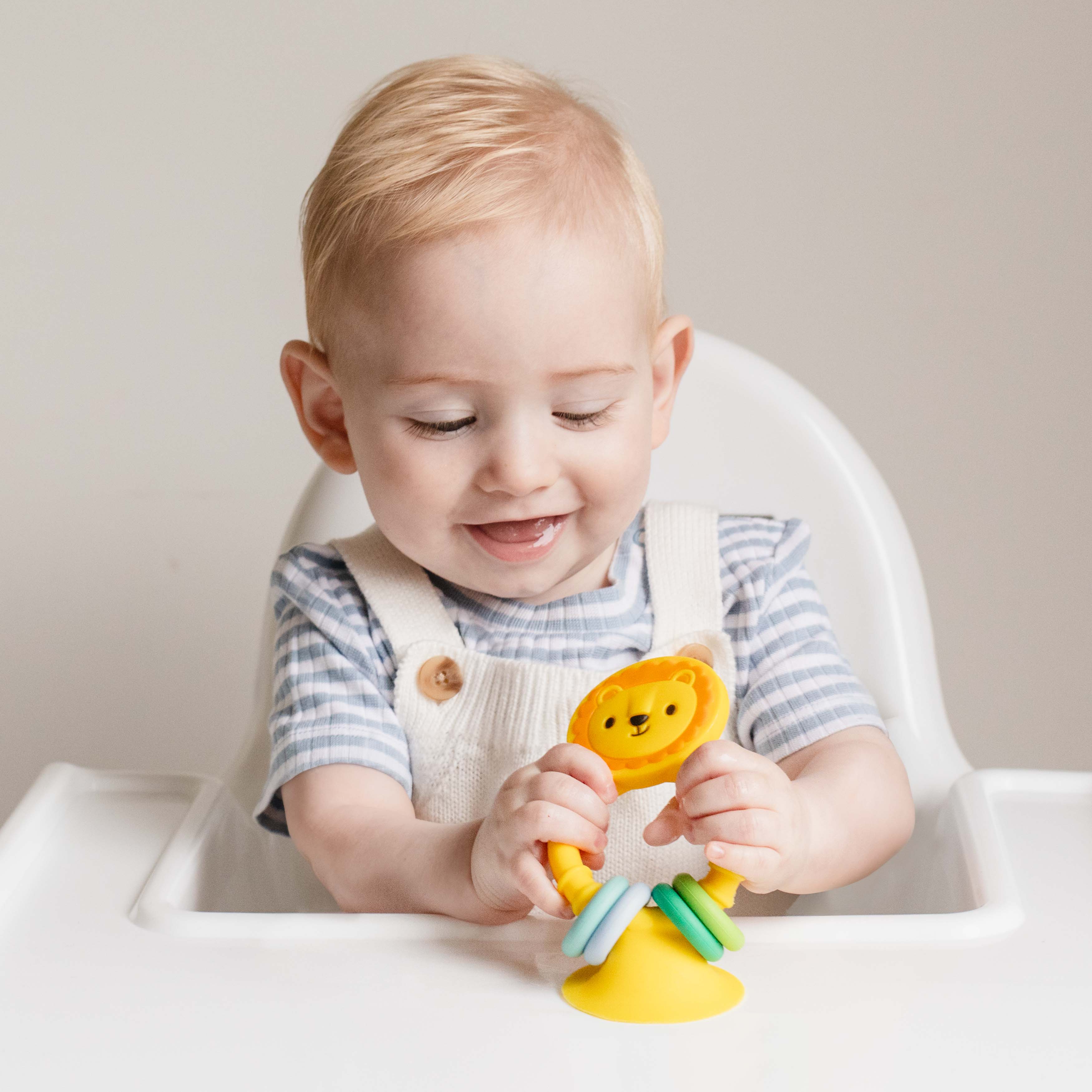 Tiger Tribe High Chair Buddy Silicone Lion Teething Toy