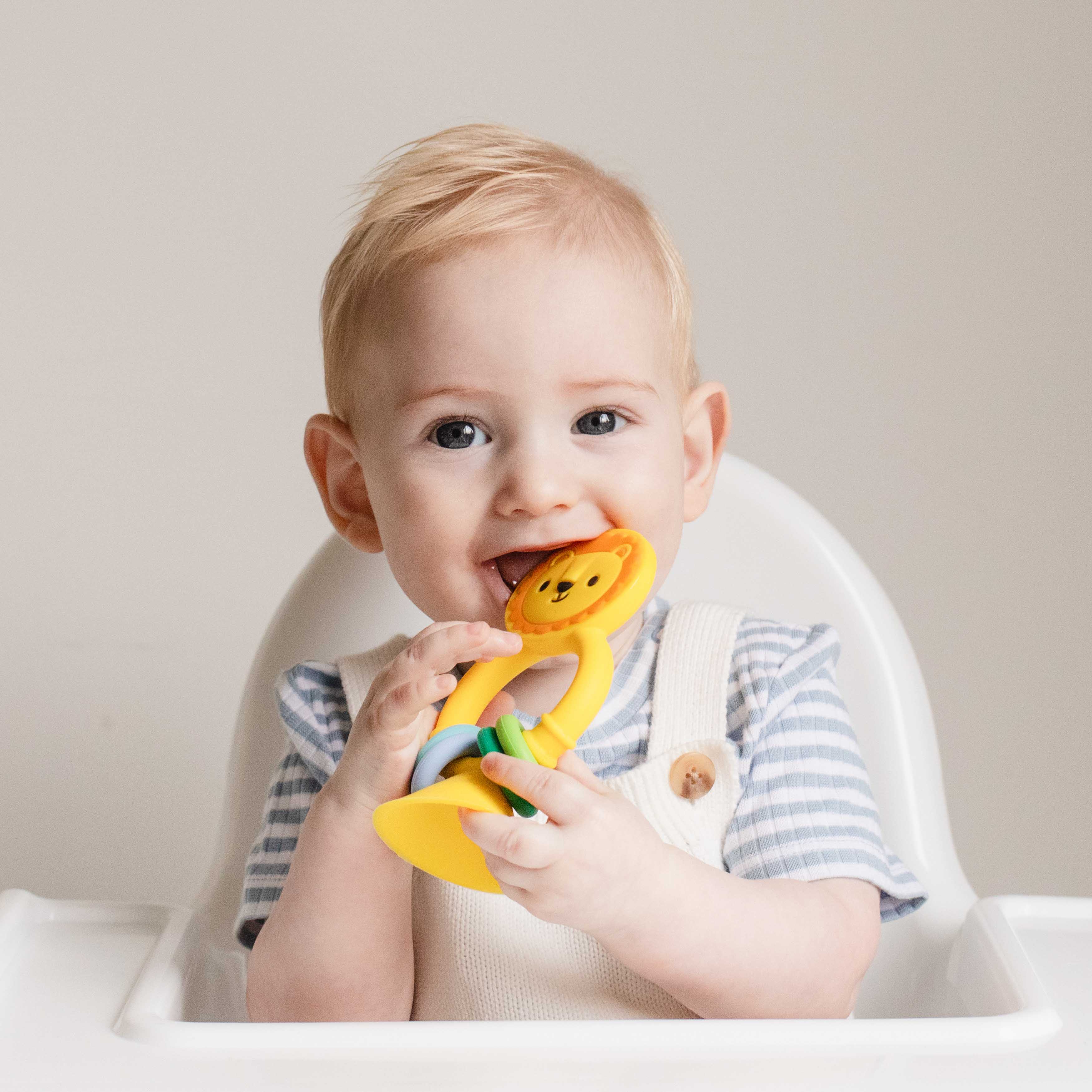 Tiger Tribe High Chair Buddy Silicone Lion Teething Toy