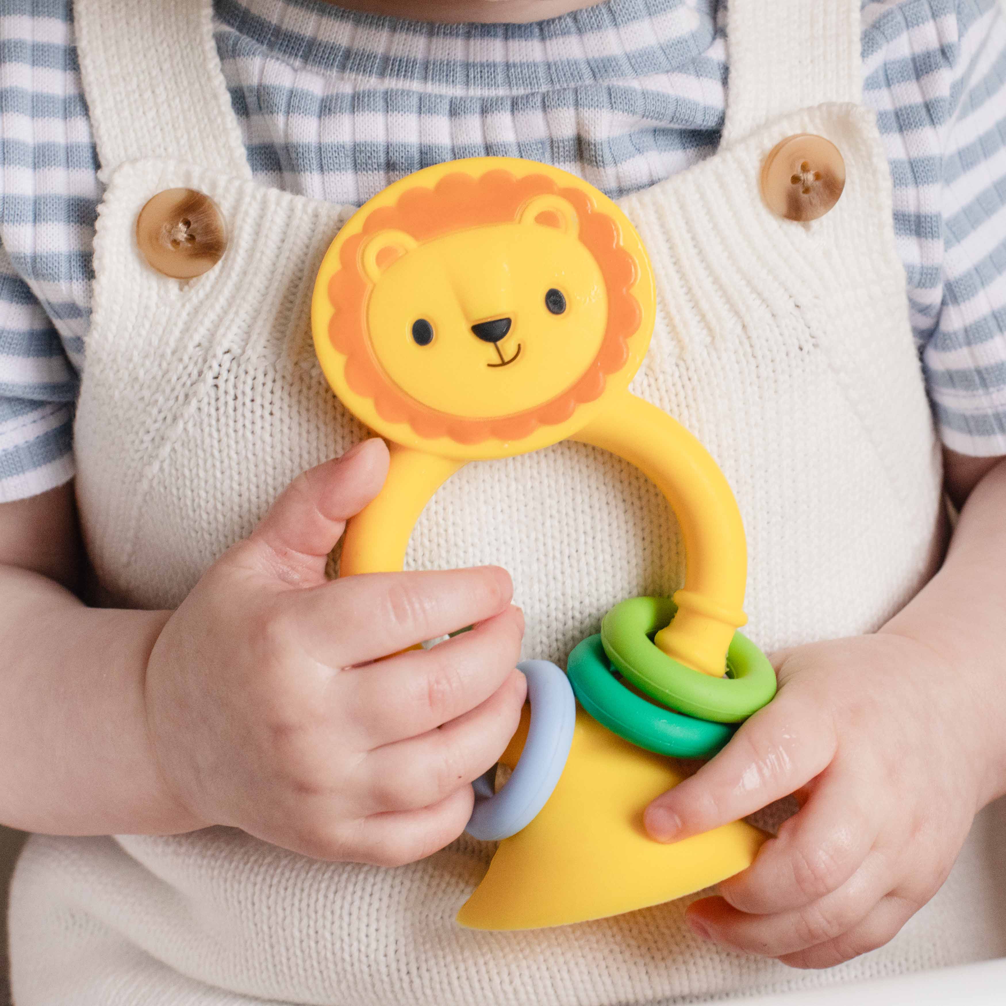 Tiger Tribe High Chair Buddy Silicone Lion Teething Toy
