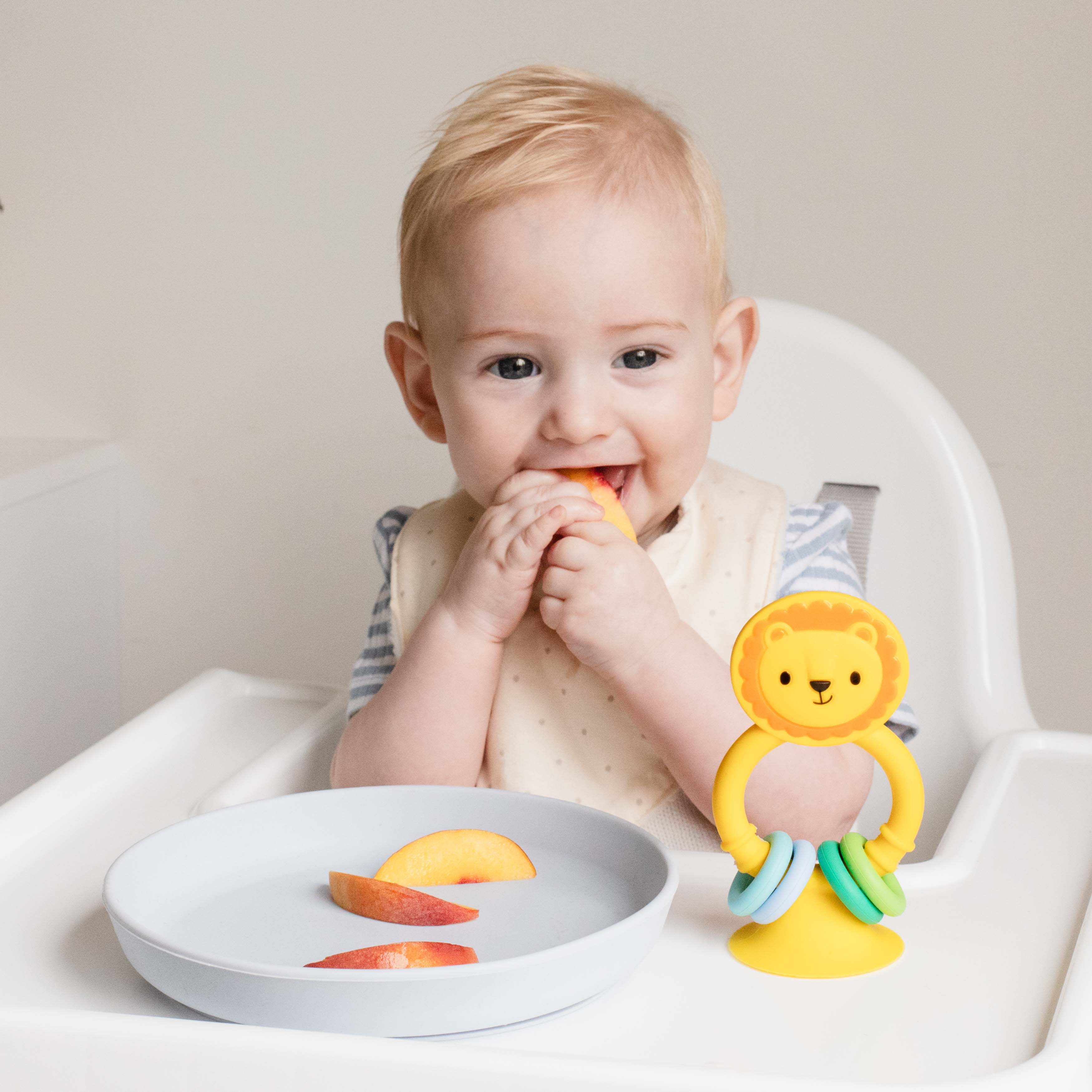 Tiger Tribe High Chair Buddy Silicone Lion Teething Toy