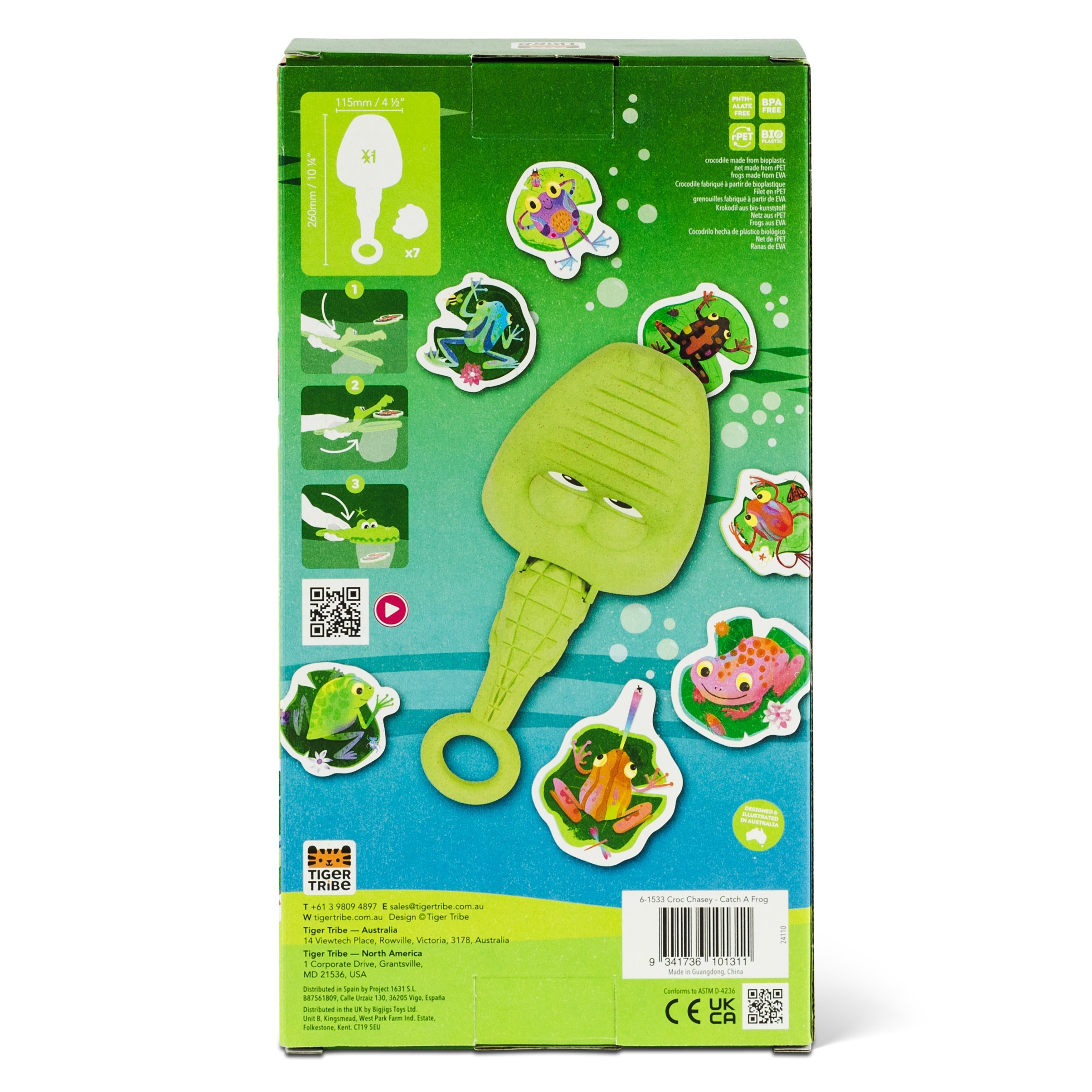 Tiger Tribe Croc Chasey Catch a Frog Bath Toy