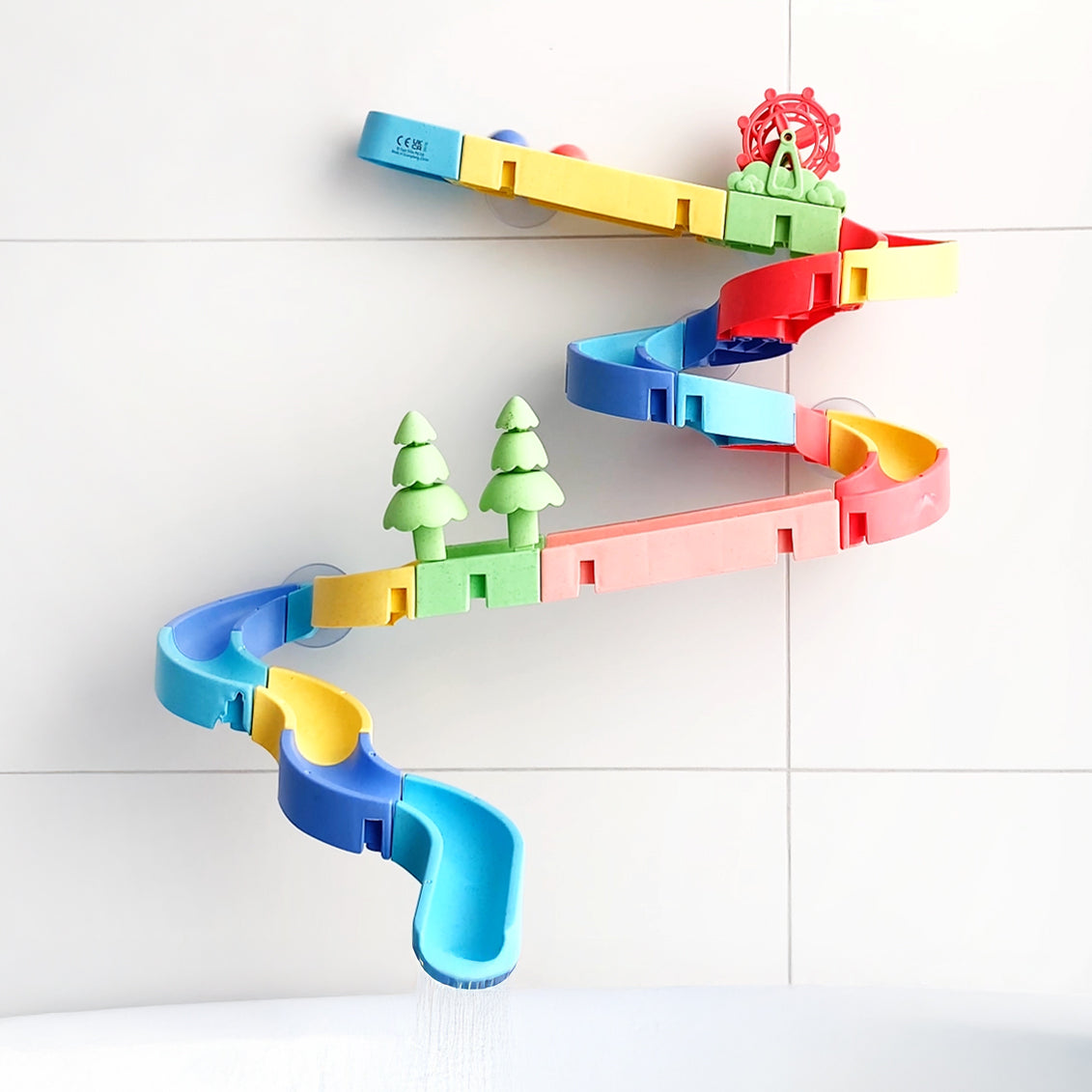 Tiger Tribe Eco Waterslide Marble Run Bath Toy 25 Pieces