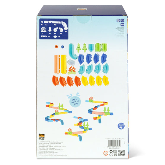 Tiger Tribe Eco Waterslide Marble Run Bath Toy 25 Pieces