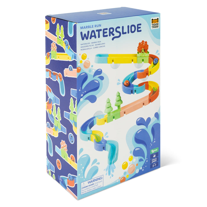 Tiger Tribe Eco Waterslide Marble Run Bath Toy 25 Pieces