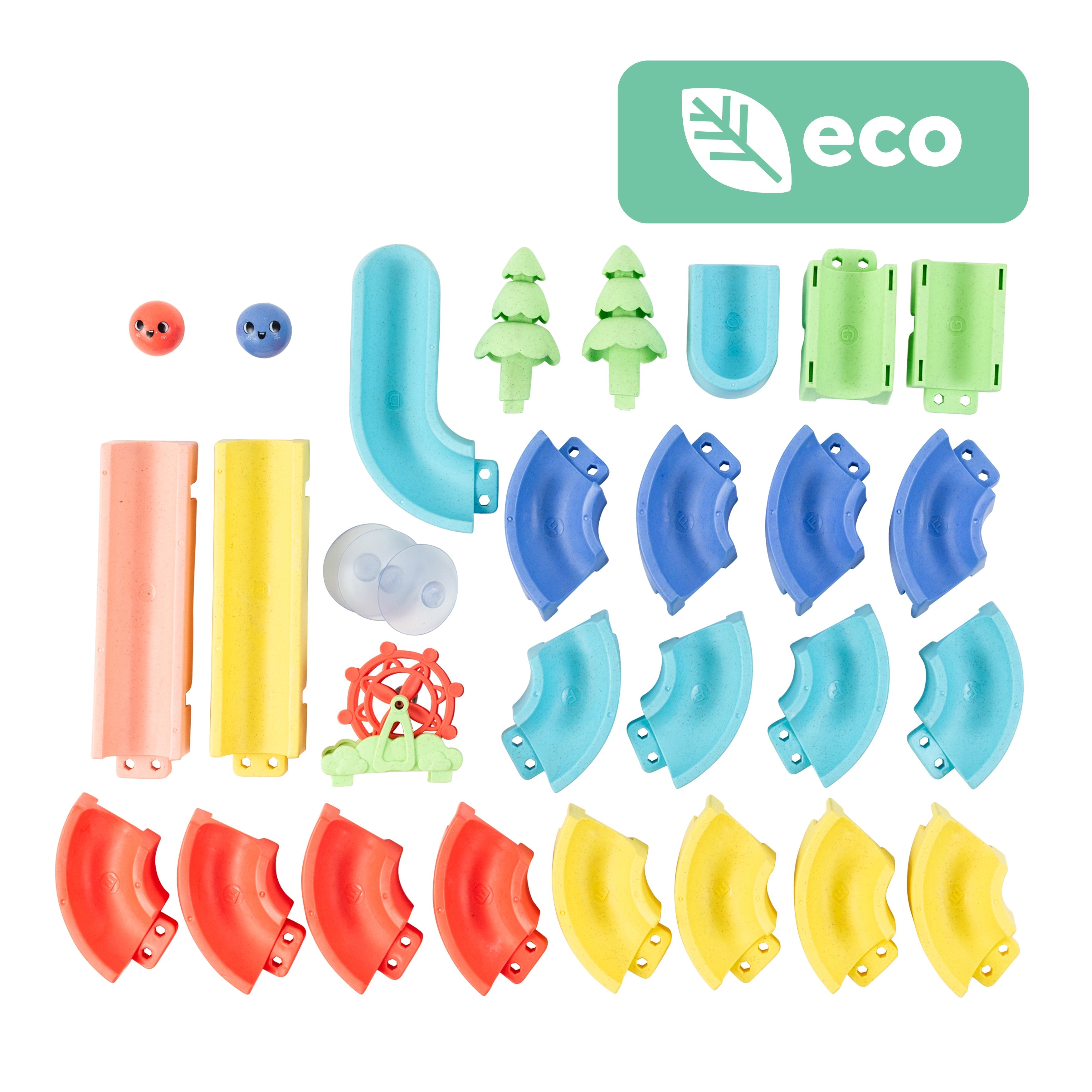 Tiger Tribe Eco Waterslide Marble Run Bath Toy 25 Pieces