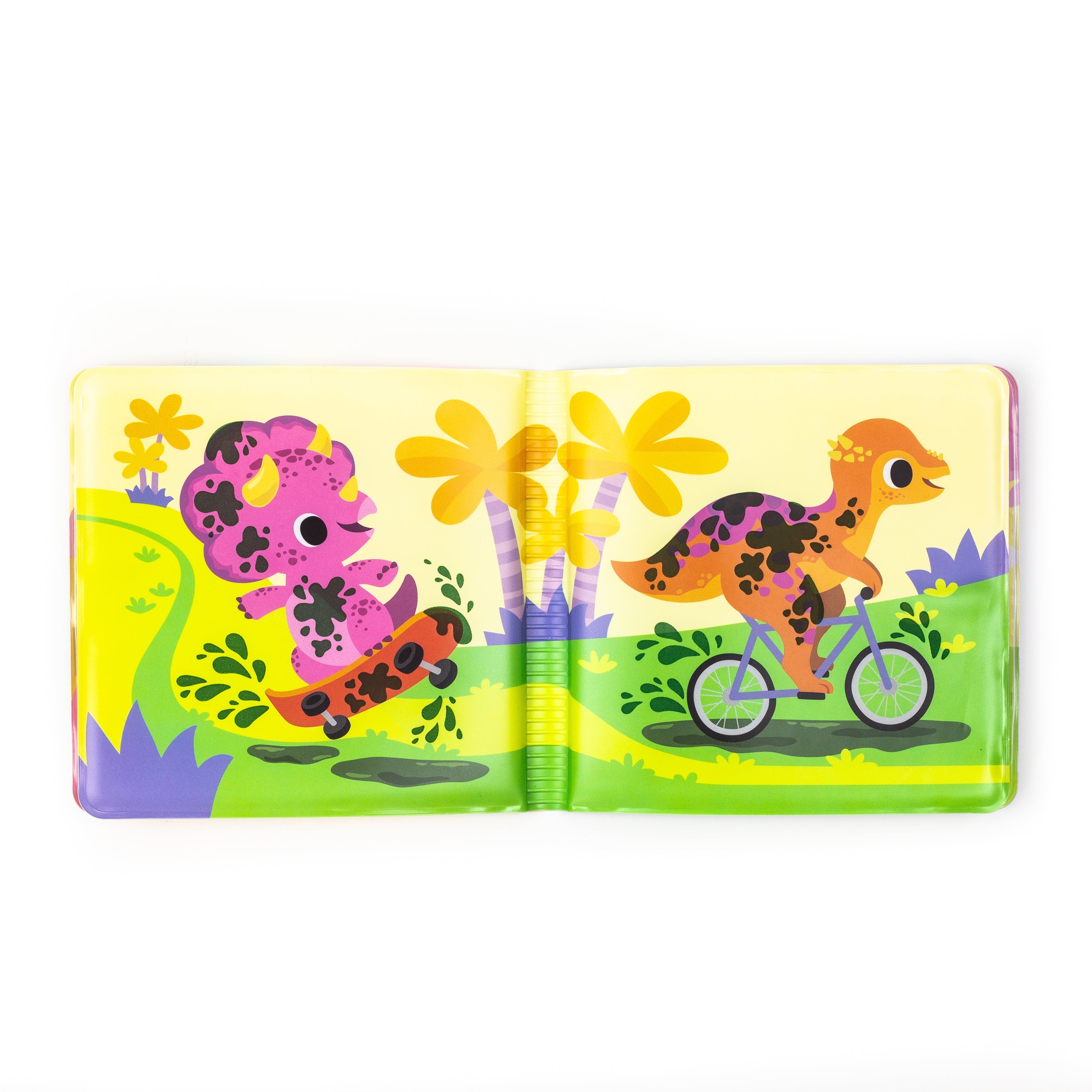 Tiger Tribe Messy Dinosaurs Interactive Water-Reveal Bath Book for Kids
