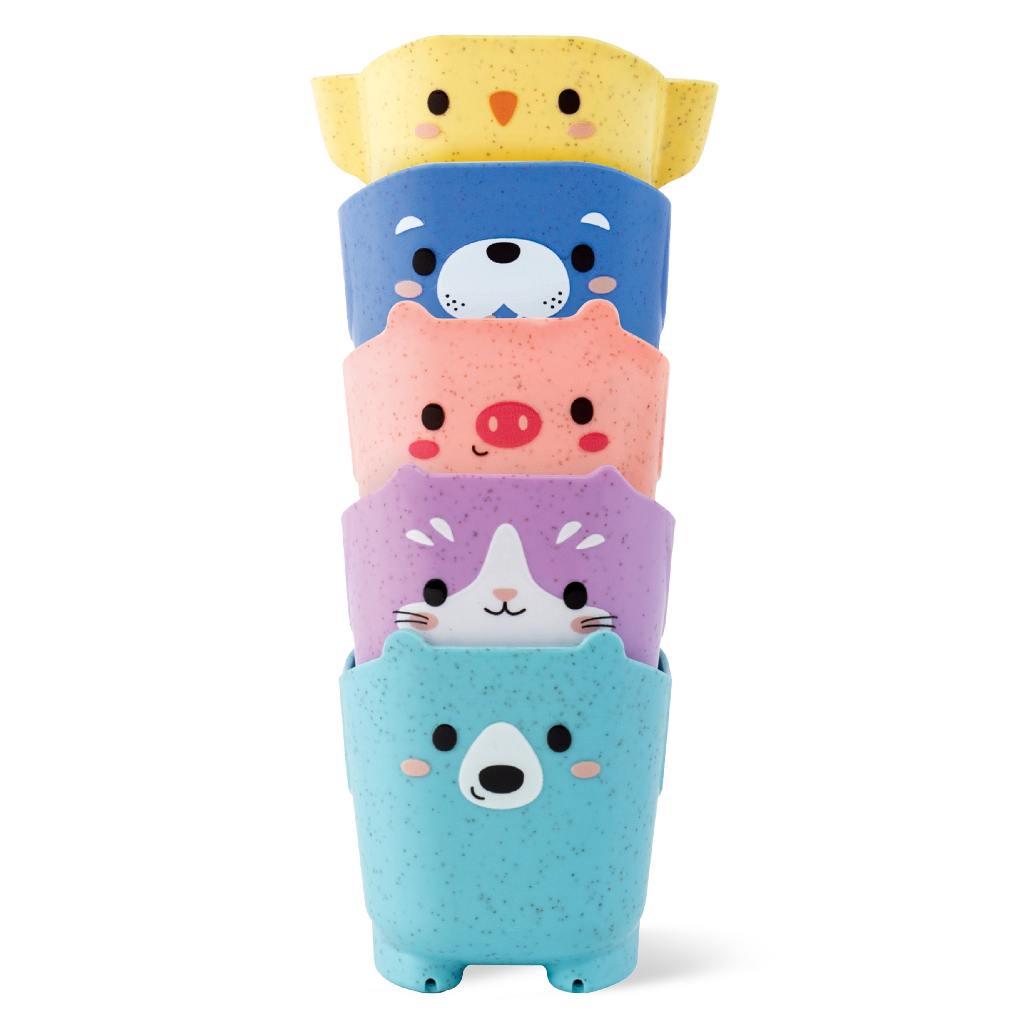 Tiger Tribe Pour & Play Animal Cups Stacking Bath Toy