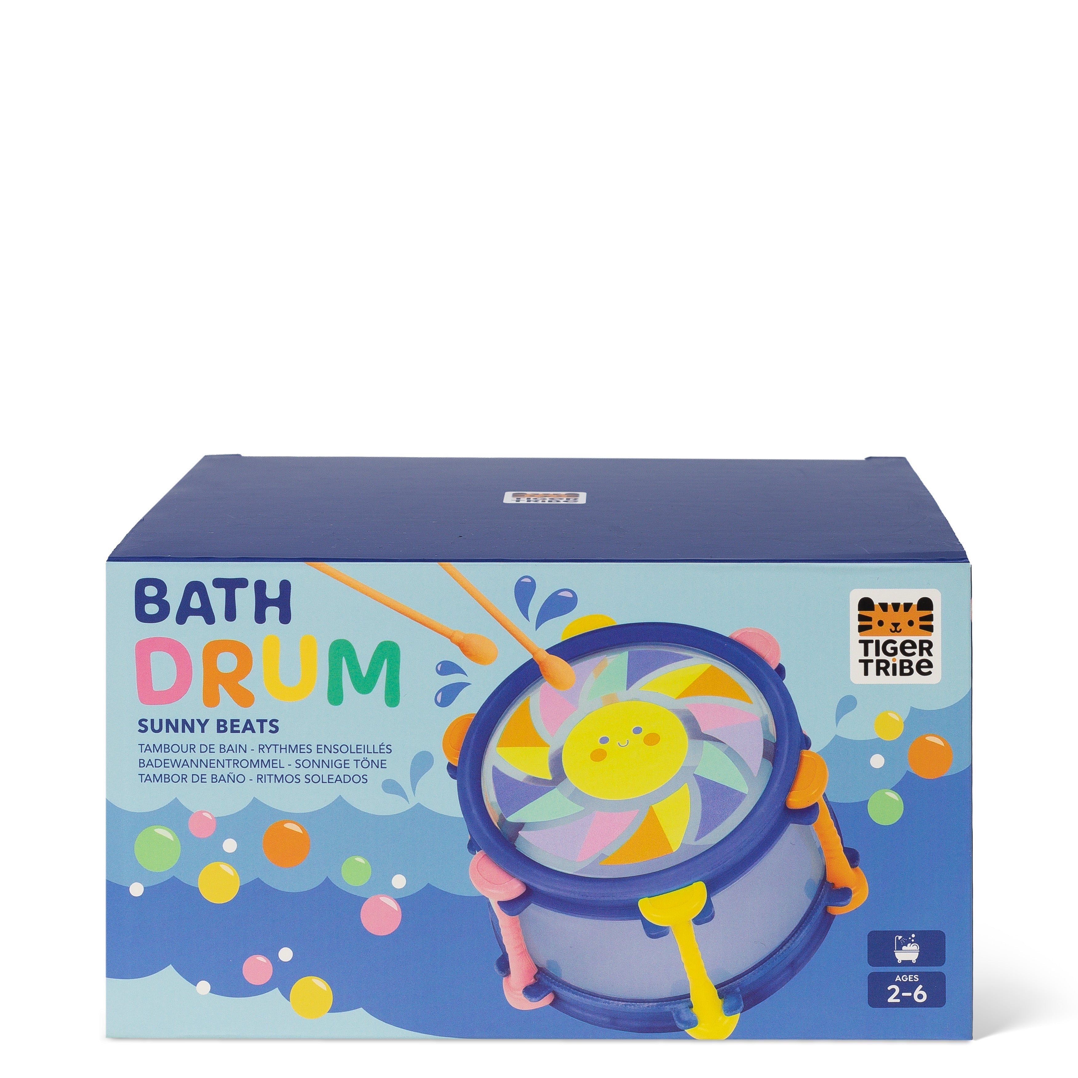 Tiger Tribe Sunny Beats Bath Drum Musical Toy with 2 Drumsticks