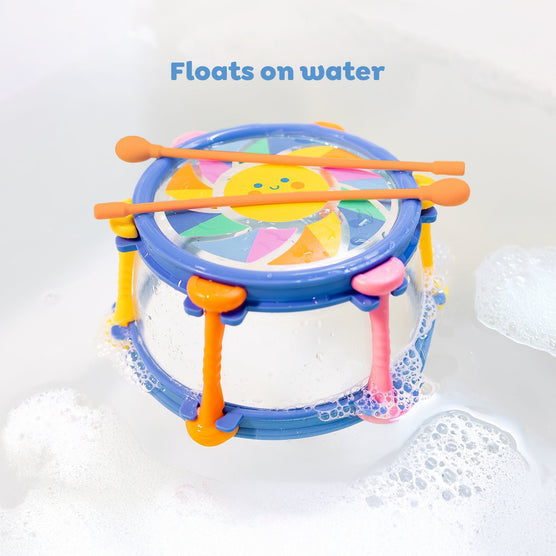 Tiger Tribe Sunny Beats Bath Drum Musical Toy with 2 Drumsticks