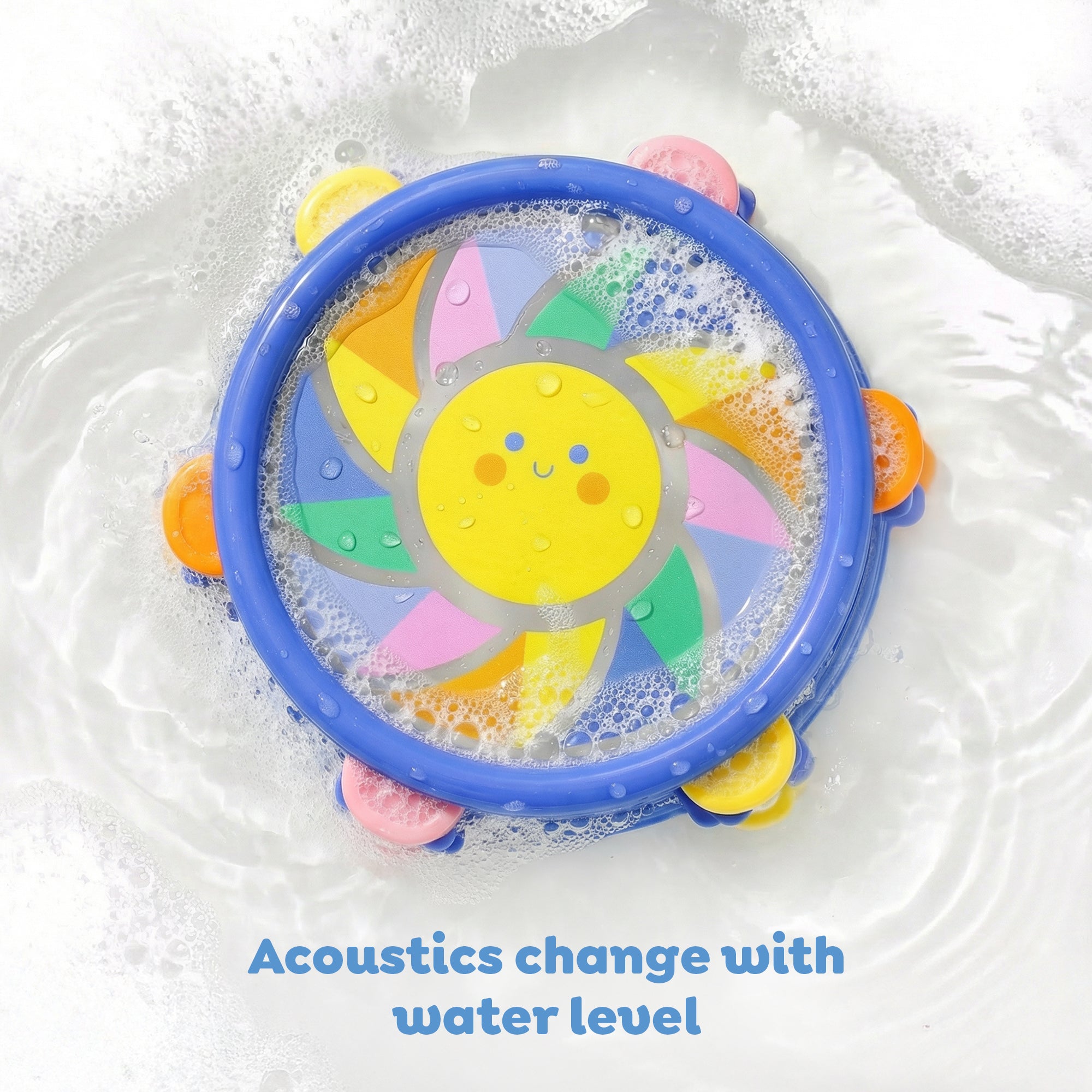 Tiger Tribe Sunny Beats Bath Drum Musical Toy with 2 Drumsticks