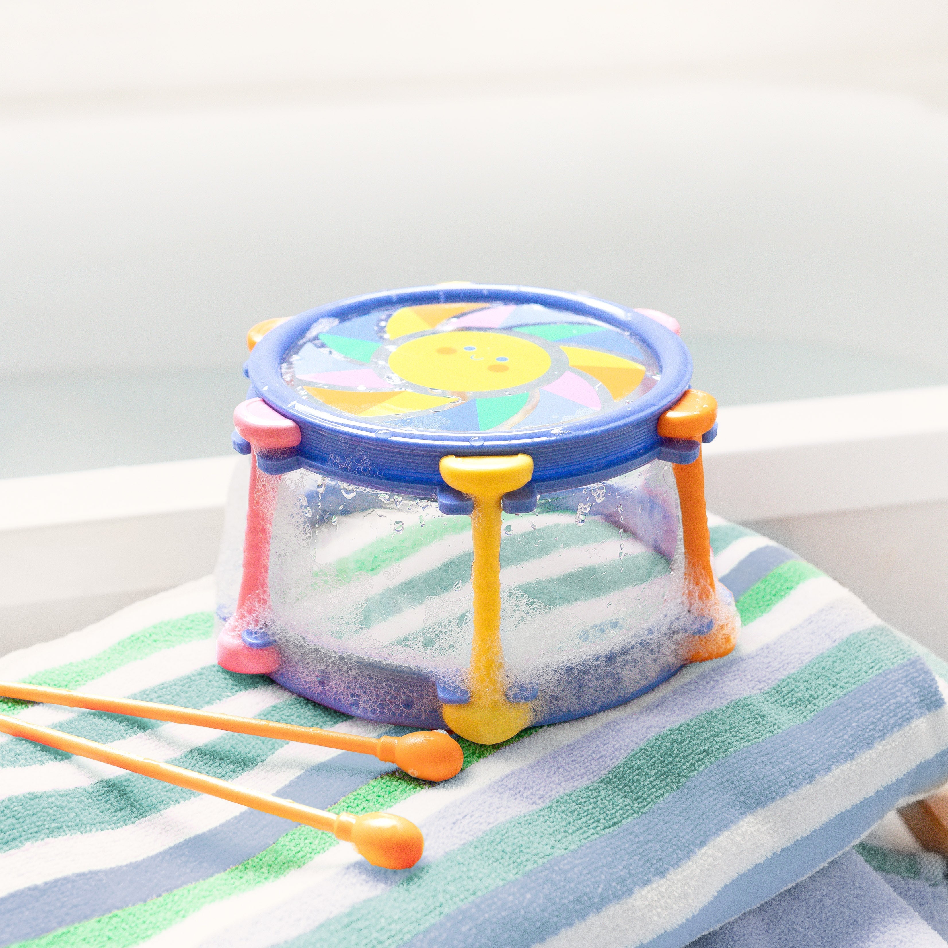 Tiger Tribe Sunny Beats Bath Drum Musical Toy with 2 Drumsticks