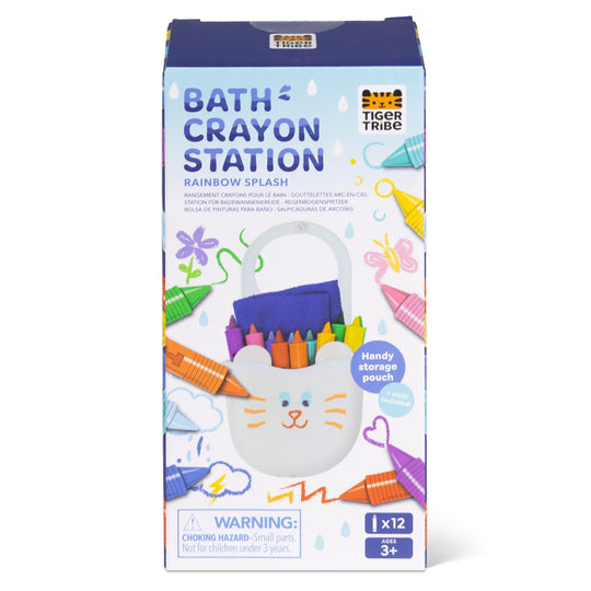 Tiger Tribe Bath Crayon Station Rainbow Splash 12-Piece Set