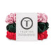 TELETIES Silk Scrunchies Large Poinsettia