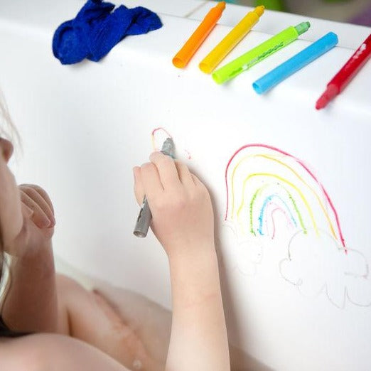 Tiger Tribe Bath Crayons Set for Kids Washable Colors