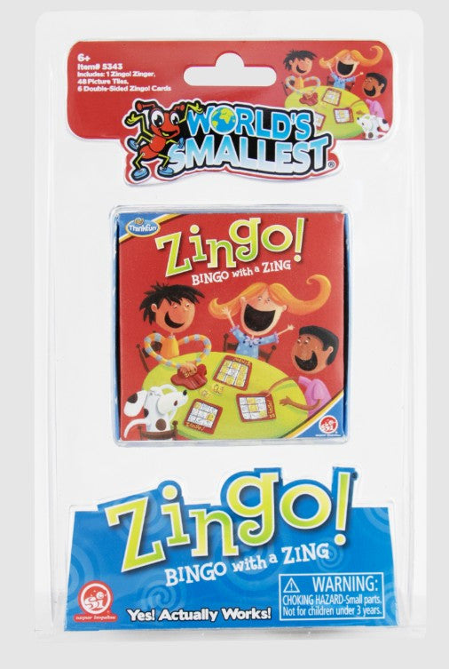 World's Smallest Zingo Mini Bingo Board Game Travel Set