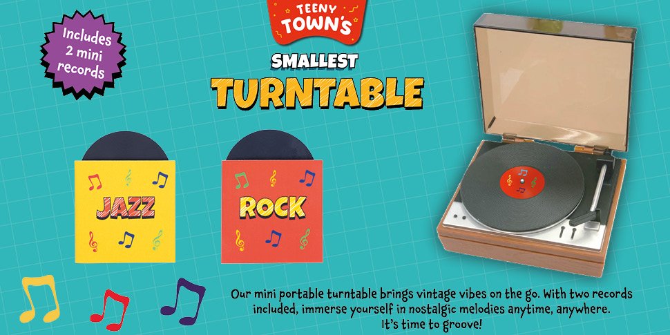 Teeny Town Tiny Turntable
