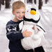 Adorable Great Julius Plush Penguin Toy - Soft Cuddly Companion with Scarf