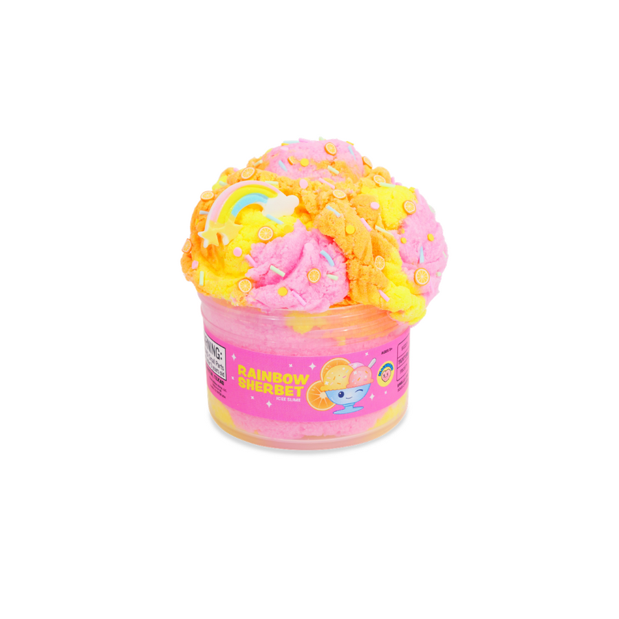 Peachybbies Rainbow Sherbet Slime