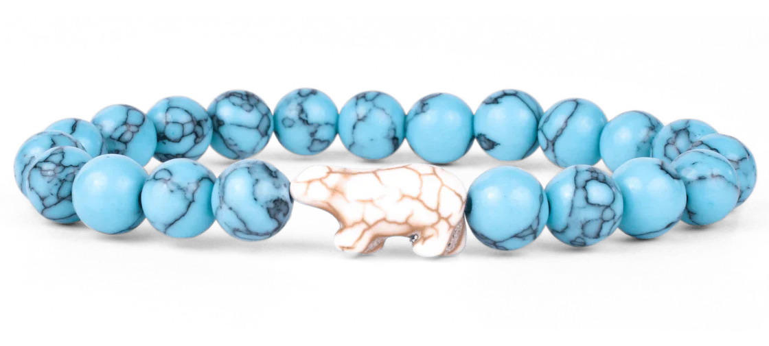 Glacier Blue Polar Bear Tracking Bracelet