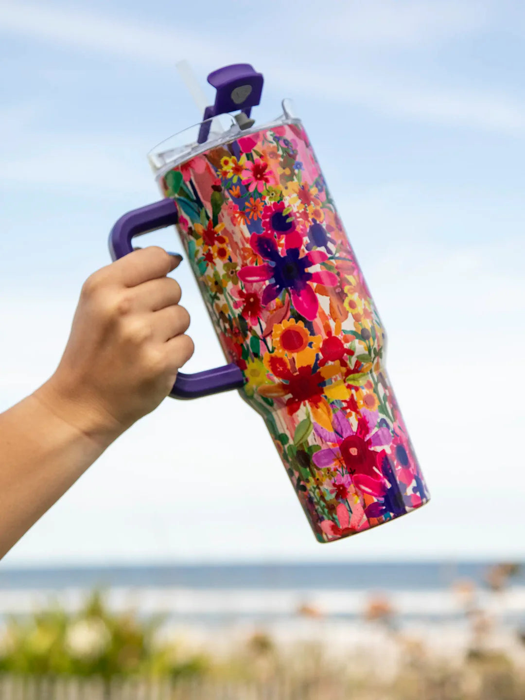 Bright Floral Tumbler 40oz